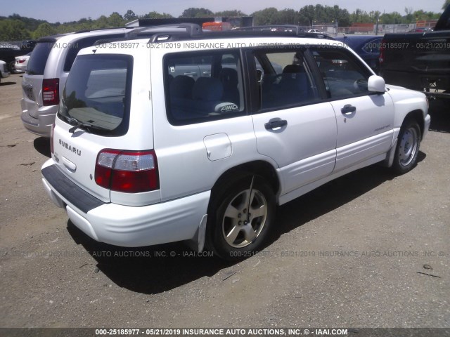 JF1SF65671H730486 - 2001 SUBARU FORESTER S WHITE photo 4