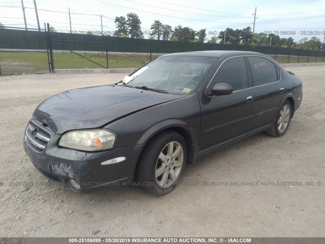 JN1DA31A12T309584 - 2002 NISSAN MAXIMA GLE/SE GRAY photo 2