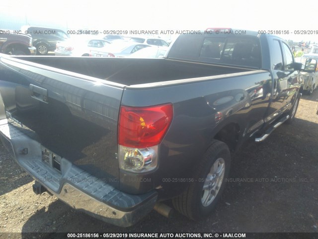 5TFSV54197X002695 - 2007 TOYOTA TUNDRA DOUBLE CAB SR5 GRAY photo 4