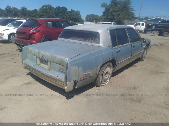 1G6CB533XL4203505 - 1990 CADILLAC FLEETWOOD BLUE photo 4