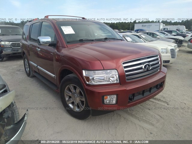 5N3AA08AX4N809953 - 2004 INFINITI QX56 BURGUNDY photo 1