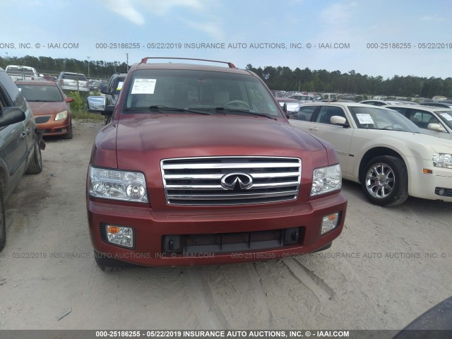 5N3AA08AX4N809953 - 2004 INFINITI QX56 BURGUNDY photo 6