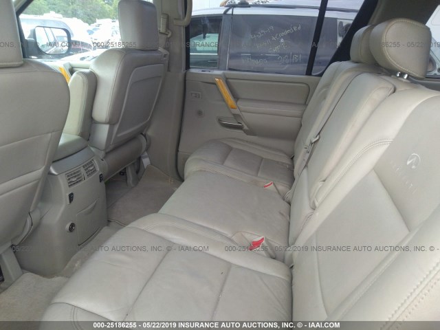 5N3AA08AX4N809953 - 2004 INFINITI QX56 BURGUNDY photo 8