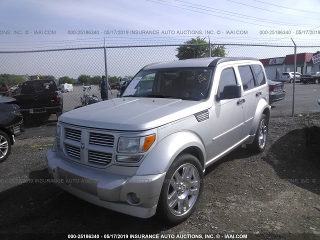 1D8GT58697W719834 - 2007 DODGE NITRO R/T SILVER photo 2