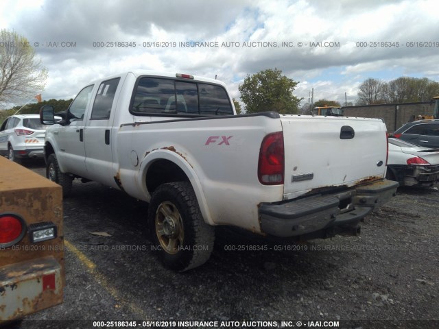 1FTWW31P75EA48434 - 2005 FORD F350 SRW SUPER DUTY WHITE photo 3