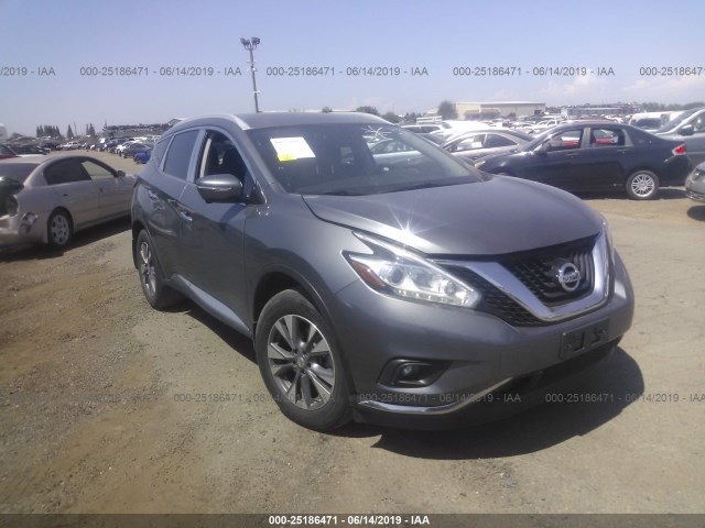 5N1AZ2MH0FN201734 - 2015 NISSAN MURANO S/SL/SV/PLATINUM GRAY photo 1