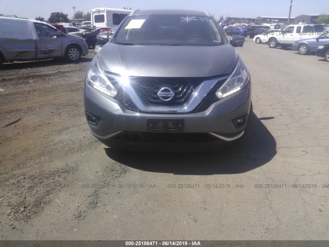 5N1AZ2MH0FN201734 - 2015 NISSAN MURANO S/SL/SV/PLATINUM GRAY photo 6