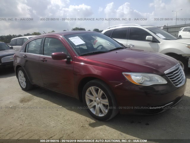 1C3CCBBB5DN516124 - 2013 CHRYSLER 200 TOURING RED photo 1