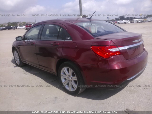 1C3CCBBB5DN516124 - 2013 CHRYSLER 200 TOURING RED photo 3