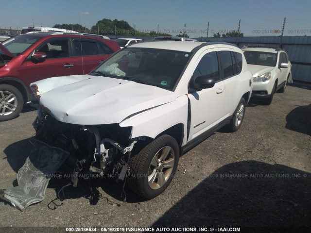 1J4NT1FB9BD260950 - 2011 JEEP COMPASS SPORT WHITE photo 2