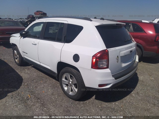 1J4NT1FB9BD260950 - 2011 JEEP COMPASS SPORT WHITE photo 3