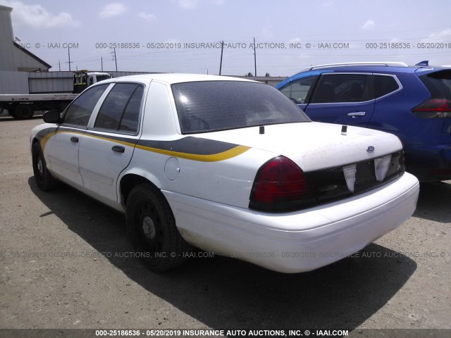 2FAHP71V59X148960 - 2009 FORD CROWN VICTORIA POLICE INTERCEPTOR WHITE photo 3