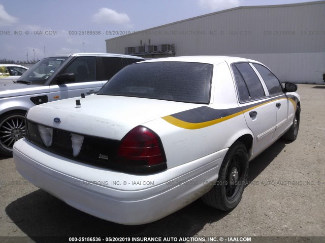 2FAHP71V59X148960 - 2009 FORD CROWN VICTORIA POLICE INTERCEPTOR WHITE photo 4