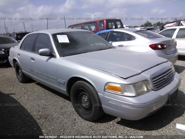 2FAFP71W92X130824 - 2002 FORD CROWN VICTORIA POLICE INTERCEPTOR SILVER photo 1