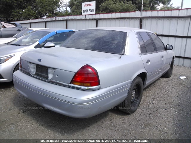 2FAFP71W92X130824 - 2002 FORD CROWN VICTORIA POLICE INTERCEPTOR SILVER photo 4