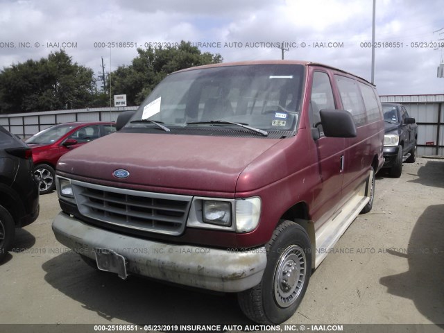 1FBJS31H5RHA26486 - 1994 FORD ECONOLINE E350 SUPER DUTY MAROON photo 2