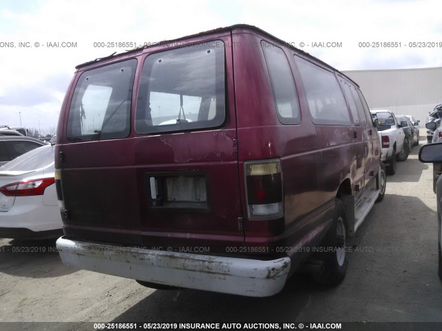 1FBJS31H5RHA26486 - 1994 FORD ECONOLINE E350 SUPER DUTY MAROON photo 4