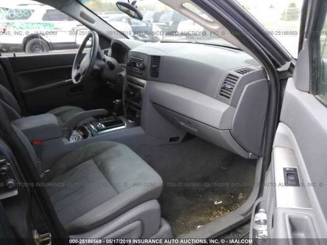 1J4HR48N85C608171 - 2005 JEEP GRAND CHEROKEE LAREDO/COLUMBIA/FREEDOM 绿色 照片 5