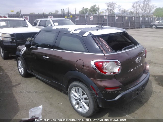 WMWSS1C59EWN94573 - 2014 MINI COOPER PACEMAN BROWN photo 3