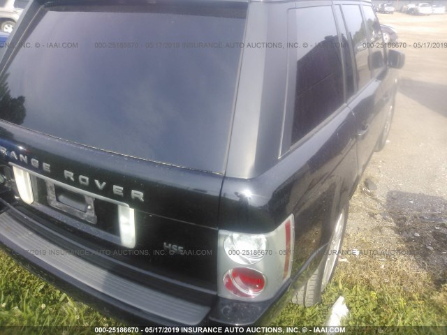 SALME15418A295354 - 2008 LAND ROVER RANGE ROVER  BLACK photo 4