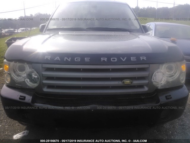 SALME15418A295354 - 2008 LAND ROVER RANGE ROVER  BLACK photo 6