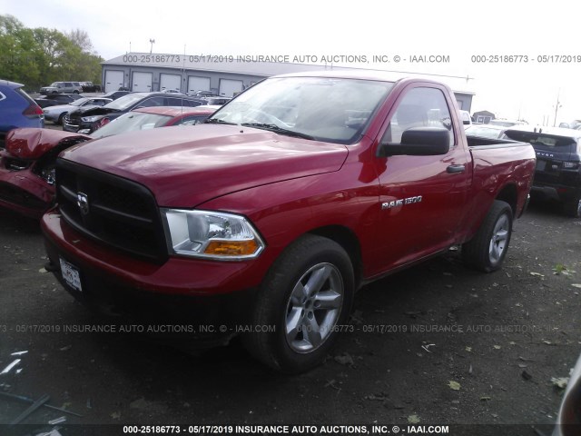 3C6JD7AP6CG204239 - 2012 DODGE RAM 1500 ST RED photo 2