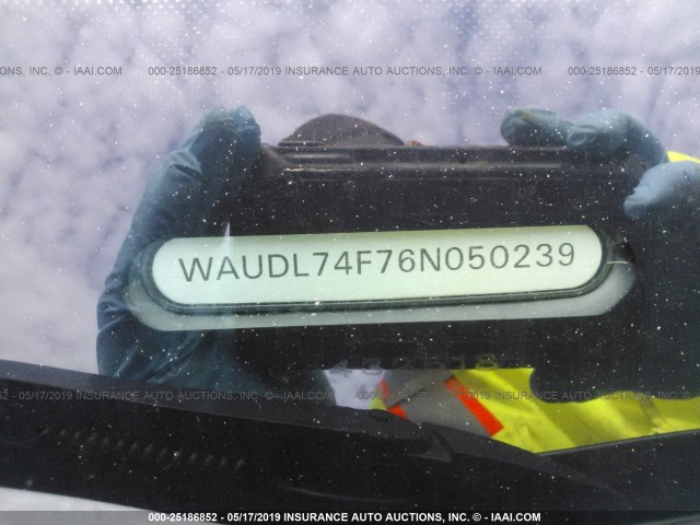 WAUDL74F76N050239 - 2006 AUDI A6 4.2 QUATTRO GRAY photo 9