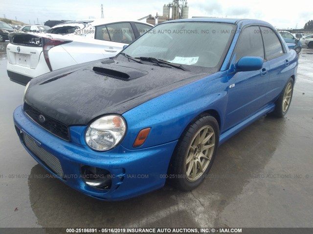 JF1GD29693G507406 - 2003 SUBARU IMPREZA WRX BLUE photo 2