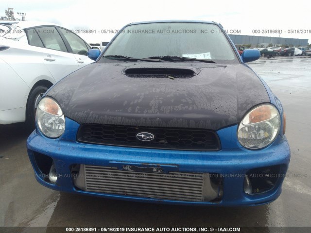 JF1GD29693G507406 - 2003 SUBARU IMPREZA WRX BLUE photo 6