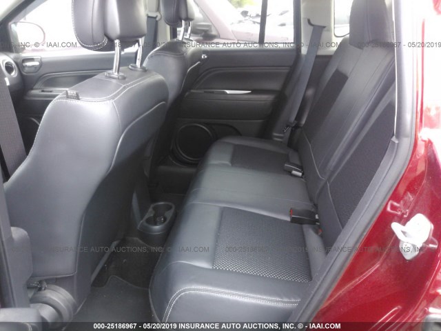 1C4NJCEB8FD118751 - 2015 JEEP COMPASS LATITUDE RED photo 8