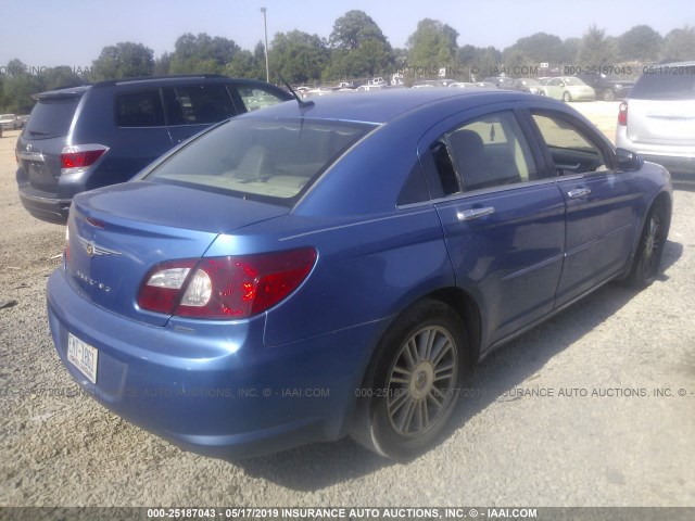 1C3LC66K87N620662 - 2007 CHRYSLER SEBRING LIMITED BLUE photo 4