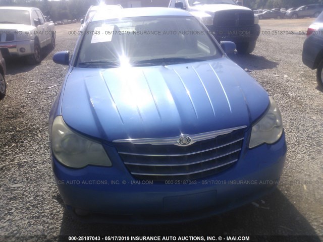 1C3LC66K87N620662 - 2007 CHRYSLER SEBRING LIMITED BLUE photo 6