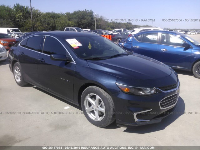 1G1ZB5ST3HF215203 - 2017 CHEVROLET MALIBU LS Қою көк фото 1
