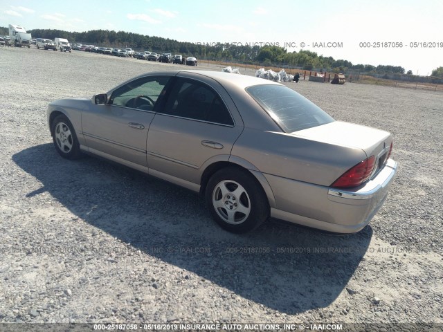 1LNHM87A8YY756382 - 2000 LINCOLN LS TAN photo 3