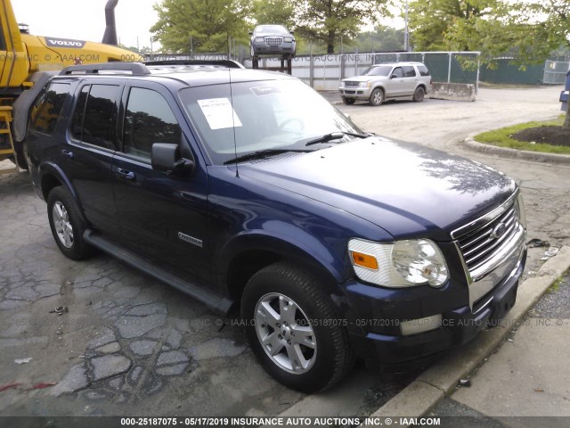 1FMEU73E07UB46438 - 2007 FORD EXPLORER XLT BLUE photo 1