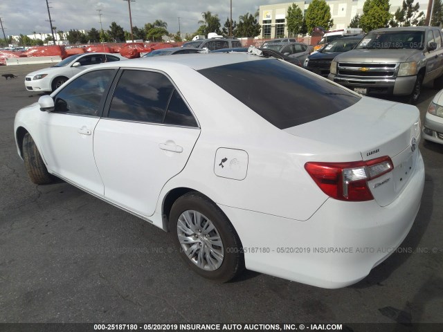 4T4BF1FKXDR286249 - 2013 TOYOTA CAMRY L/SE/LE/XLE 白色 照片 3