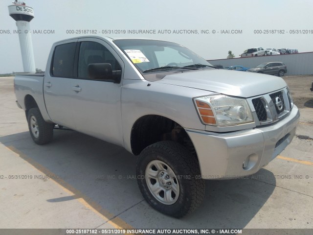 1N6AA07B87N216309 - 2007 NISSAN TITAN SILVER photo 1