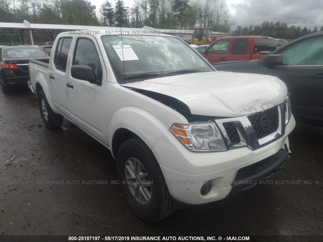 1N6AD0ER6KN729302 - 2019 NISSAN FRONTIER S/SV/SL/DESERT RUNNER WHITE photo 1