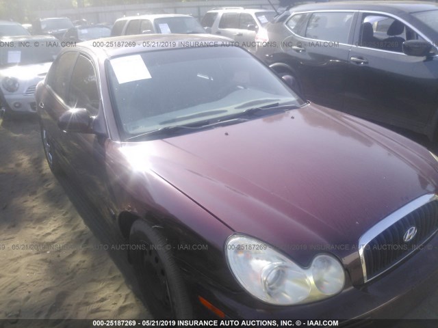 KMHWF25S42A603590 - 2002 HYUNDAI SONATA GL BURGUNDY photo 1