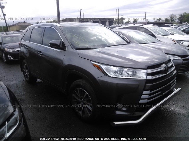 5TDJZRFH6HS449302 - 2017 TOYOTA HIGHLANDER SE/XLE GRAY photo 1