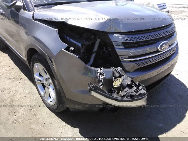 1FM5K7F8XDGB78657 - 2013 FORD EXPLORER LIMITED GRAY photo 6