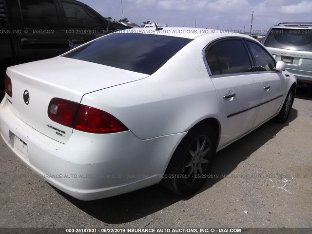 1G4HD57227U108825 - 2007 BUICK LUCERNE CXL WHITE photo 4