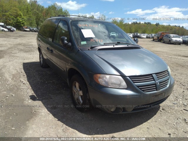 2D4GP44L46R876562 - 2006 DODGE GRAND CARAVAN SXT Light Blue photo 1