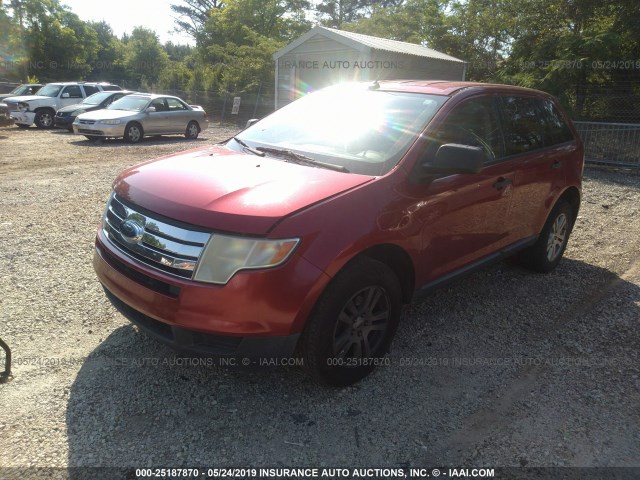 2FMDK36CX8BA05243 - 2008 FORD EDGE SE RED photo 2