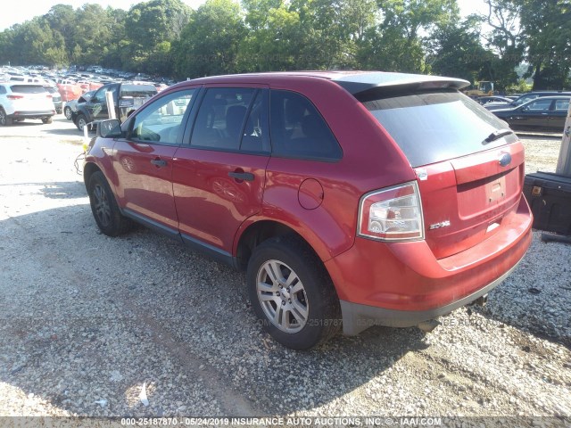 2FMDK36CX8BA05243 - 2008 FORD EDGE SE RED photo 3