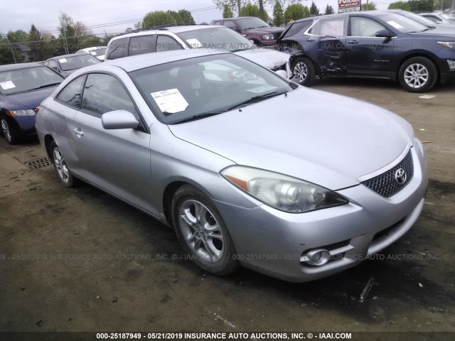 4T1CE30P27U757235 - 2007 TOYOTA CAMRY SOLARA SE/SLE SILVER photo 1