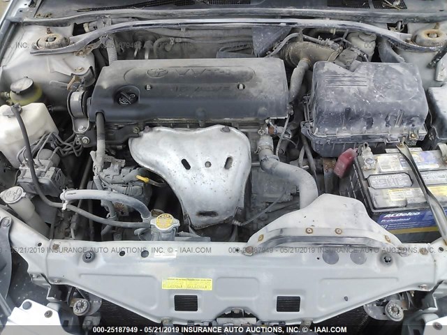 4T1CE30P27U757235 - 2007 TOYOTA CAMRY SOLARA SE/SLE SILVER photo 10