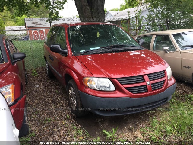 1D4GP25B86B754764 - 2006 DODGE CARAVAN SE MAROON photo 1