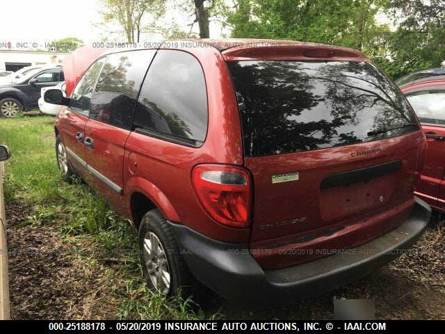 1D4GP25B86B754764 - 2006 DODGE CARAVAN SE MAROON photo 3