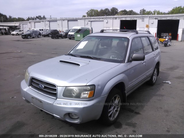 JF1SG69654H746276 - 2004 SUBARU FORESTER 2.5XT SILVER photo 2